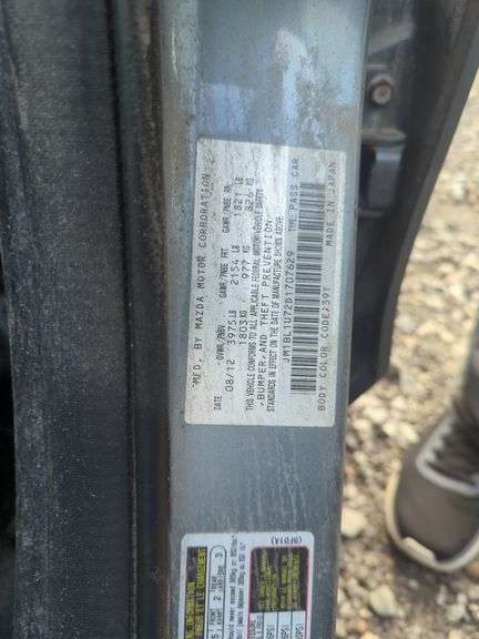2013  MAZDA  Mazda3  JM1BL1U72D1707629