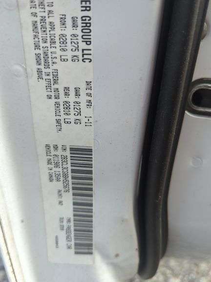 2011  DODGE  Charger  2B3CL3CG8BH525676